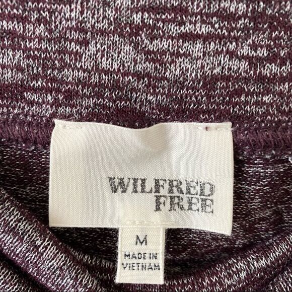Aritiza-Wilfred Free Shields Heather Purple Midi Wrap Skirt (Medium) - Picture 8 of 8